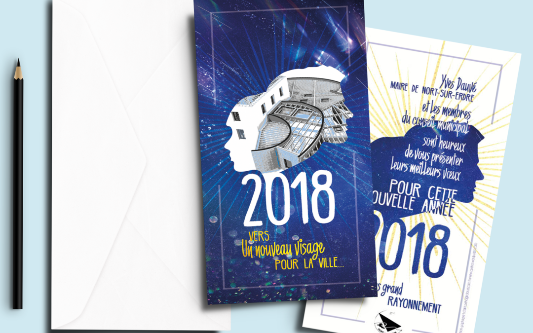 Entre vœux et invitation sur papier d’art