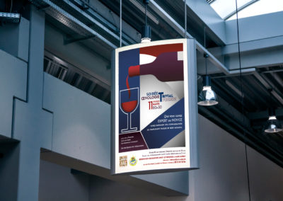 Affiche rétro pour évènement associatif