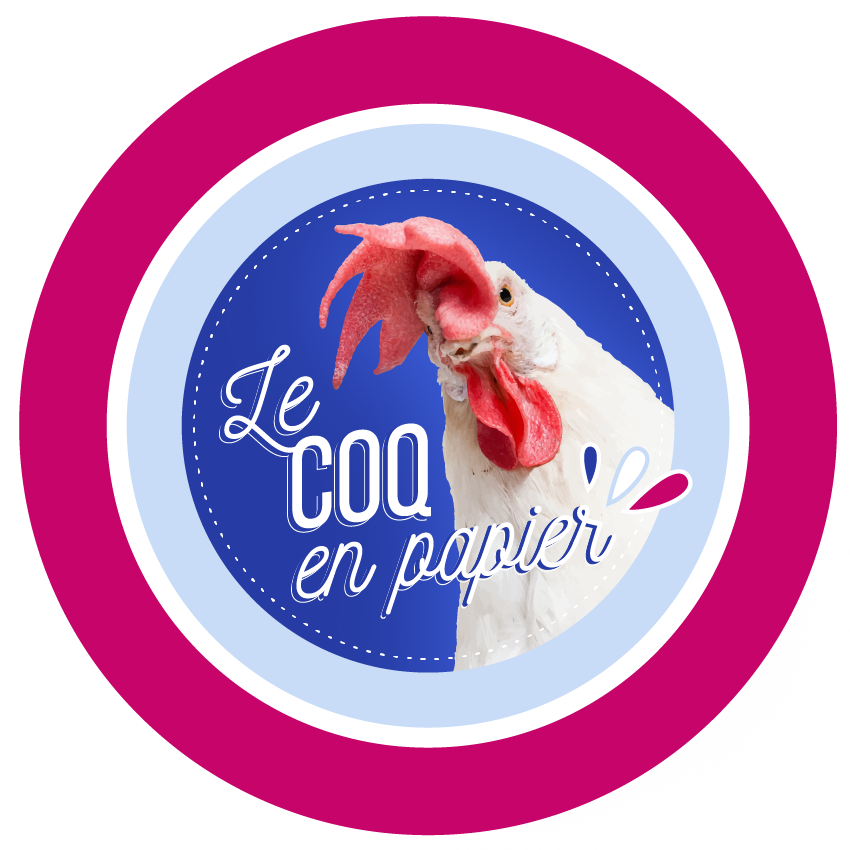 Logo Le Coq en papier -LaLouveDesBois