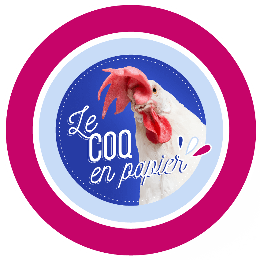 Logo Le Coq en papier -LaLouveDesBois