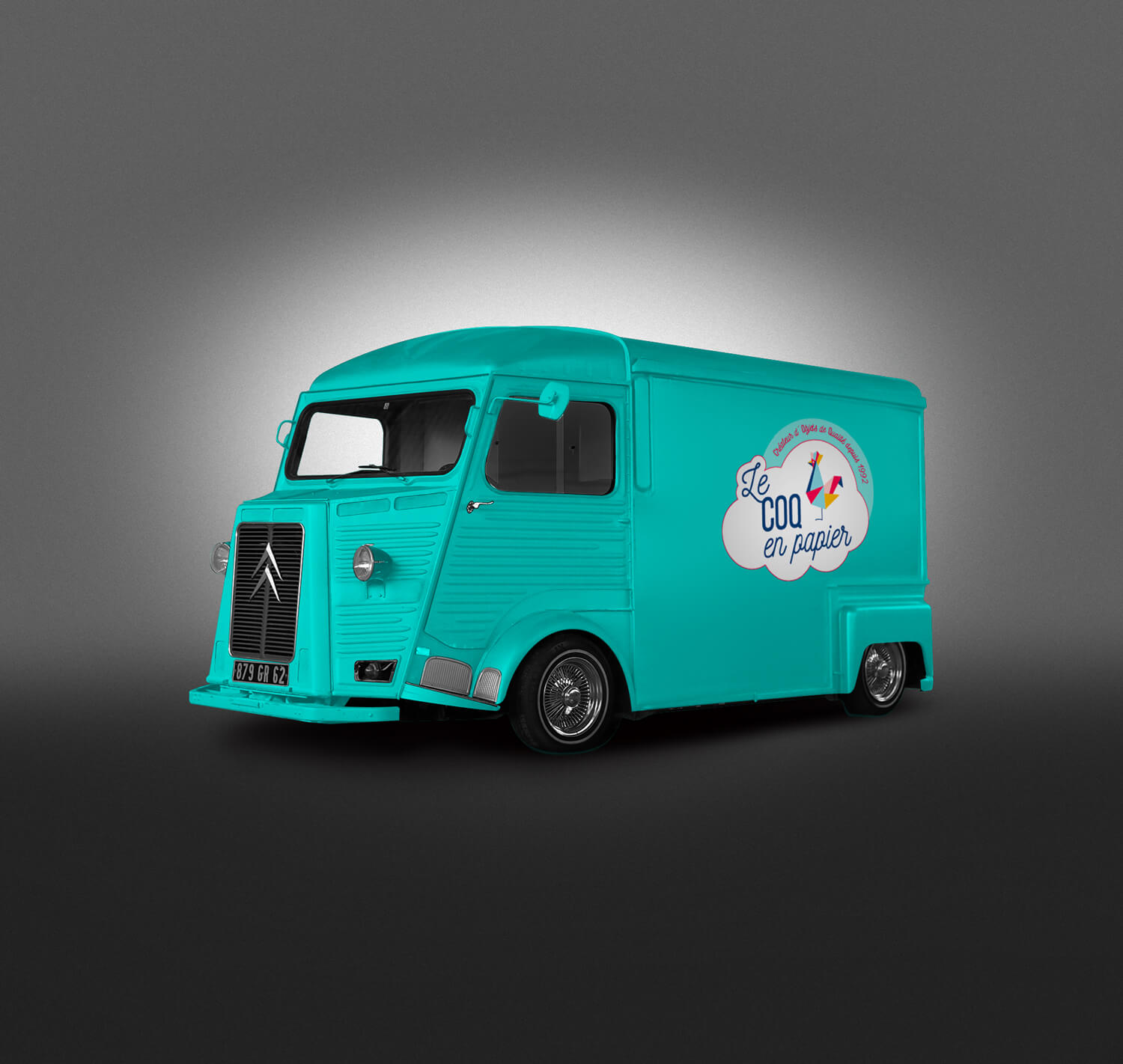 Logo Le Coq en papier -LaLouveDesBois