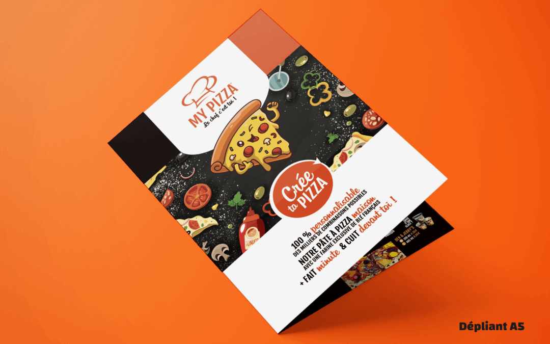 Dépliant menu MyPizza