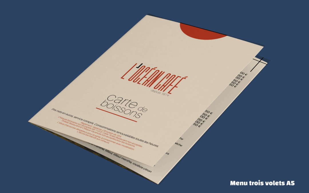 Menu restaurant L’Océan