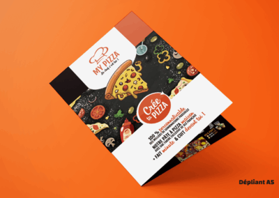Dépliant menu MyPizza