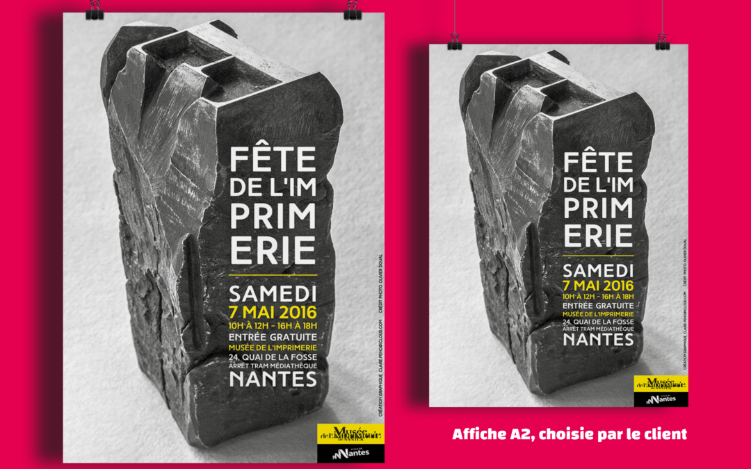 Affiche fête de l&rsquo;imprimerie
