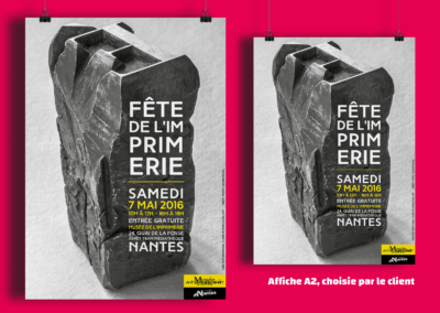 Affiche, fête de l&rsquo;imprimerie