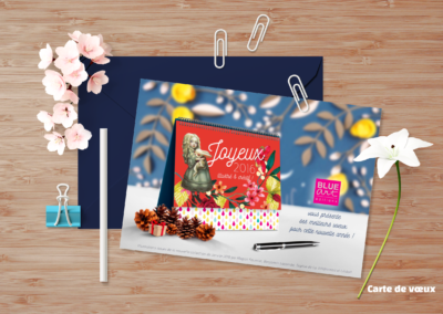 Carte de vœux 2016 éditions BLUE Art