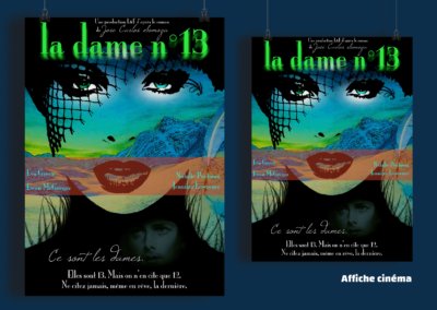 Affiche de cinéma, La Dame n°13